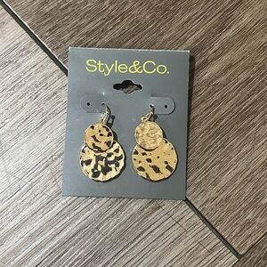 Style & Co. Gold Double Drop Earrings